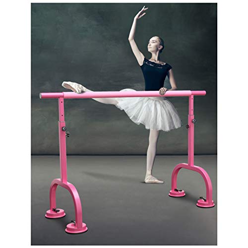 Barra Ballet Ajustable 2m, Barra Baile Soportes Portátiles para Casa Móvil Barra De Ballet Independiente Resistente Estiramiento De Baile para Niños Y Adultos (Color : Pink, Size : 200 cm)