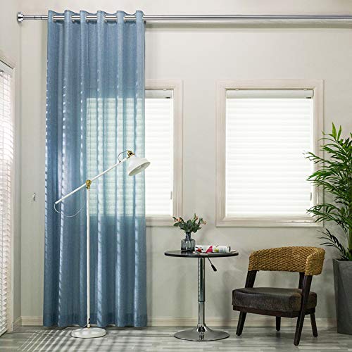 Barra de Cortina de Ducha, SimpleHome Barra Telescópica Extensible Sin Taladrar en Acero Inoxidable, Sin óxido y Antideslizante, para Baño, Cocina, Armario (150-260CM)