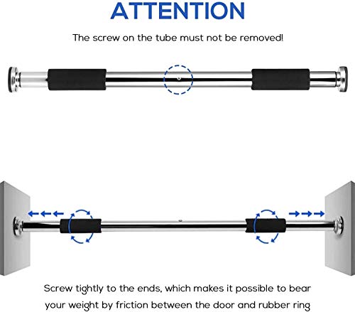 Barra de Dominadas de Pared Elevacin Pull Up Barra del levantamiento de Umbral sin tornillo for hombres de la aptitud de la puerta perfecta for pectorales, la aptitud del ejercicio Equipo de entrenami Barra de Dominadas de Pared Elevacin Pull Up Barra del levantamiento de Umbral sin tornillo for hombres de la aptitud de la puerta perfecta for pectorales, la aptitud del ejercicio Equipo de entrenami