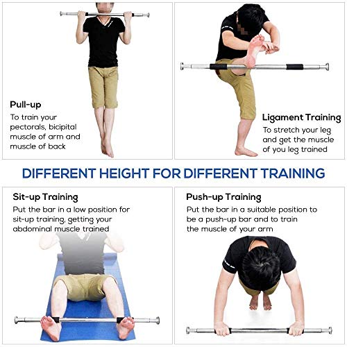 Barra de Dominadas de Pared Elevacin Pull Up Barra del levantamiento de Umbral sin tornillo for hombres de la aptitud de la puerta perfecta for pectorales, la aptitud del ejercicio Equipo de entrenami Barra de Dominadas de Pared Elevacin Pull Up Barra del levantamiento de Umbral sin tornillo for hombres de la aptitud de la puerta perfecta for pectorales, la aptitud del ejercicio Equipo de entrenami
