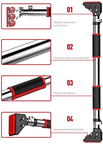 Barra de Dominadas de Pared Elevacin Pull Up Umbral Heavy-Duty multiuso entrenamiento bar portátil Doorframe Gimnasio en casa equipo perfecto for pectorales, entrenamiento de barras con ajustable Anch Barra de Dominadas de Pared Elevacin Pull Up Umbral Heavy-Duty multiuso entrenamiento bar portátil Doorframe Gimnasio en casa equipo perfecto for pectorales, entrenamiento de barras con ajustable Anch