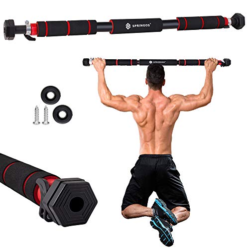 Barra de dominadas SPRINGOS | 60 – 100 cm | 300 kg | Barra de Puerta | Barra para la Puerta | Barra de dominadas | Barra de Entrenamiento | Barra de musculación | Negro Barra de dominadas SPRINGOS | 60 – 100 cm | 300 kg | Barra de Puerta | Barra para la Puerta | Barra de dominadas | Barra de Entrenamiento | Barra de musculación | Negro