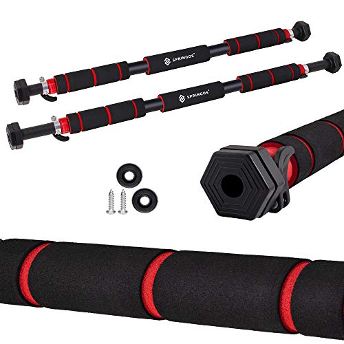Barra de dominadas SPRINGOS | 60 – 100 cm | 300 kg | Barra de Puerta | Barra para la Puerta | Barra de dominadas | Barra de Entrenamiento | Barra de musculación | Negro Barra de dominadas SPRINGOS | 60 – 100 cm | 300 kg | Barra de Puerta | Barra para la Puerta | Barra de dominadas | Barra de Entrenamiento | Barra de musculación | Negro
