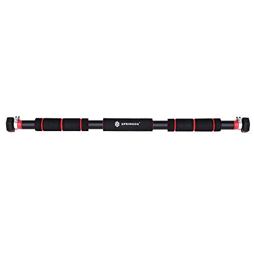 Barra de dominadas SPRINGOS | 60 – 100 cm | 300 kg | Barra de Puerta | Barra para la Puerta | Barra de dominadas | Barra de Entrenamiento | Barra de musculación | Negro Barra de dominadas SPRINGOS | 60 – 100 cm | 300 kg | Barra de Puerta | Barra para la Puerta | Barra de dominadas | Barra de Entrenamiento | Barra de musculación | Negro