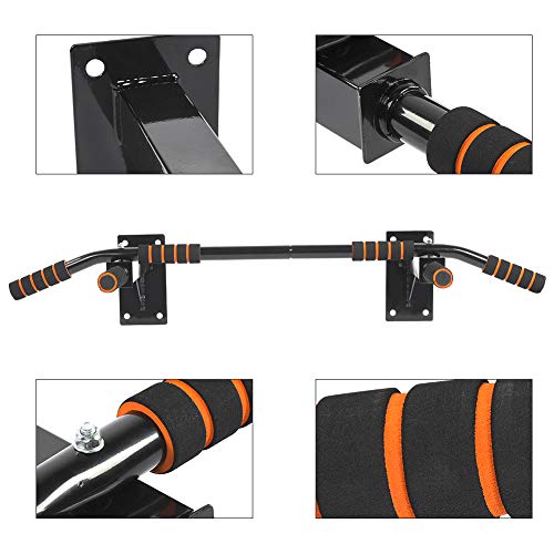 Barra de Dominadas y Flexiones, Barra de Tracción Montada en La Pared, Carga Máximo 200Kg, Pull Up Bar para Entrenamiento en casa, Gimnasio Barra de Dominadas y Flexiones, Barra de Tracción Montada en La Pared, Carga Máximo 200Kg, Pull Up Bar para Entrenamiento en casa, Gimnasio