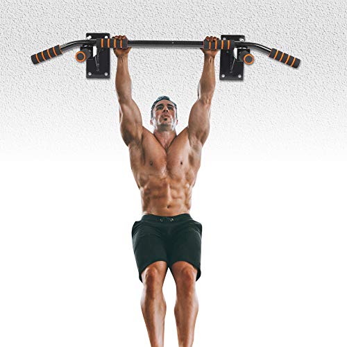 Barra de Dominadas y Flexiones, Barra de Tracción Montada en La Pared, Carga Máximo 200Kg, Pull Up Bar para Entrenamiento en casa, Gimnasio Barra de Dominadas y Flexiones, Barra de Tracción Montada en La Pared, Carga Máximo 200Kg, Pull Up Bar para Entrenamiento en casa, Gimnasio