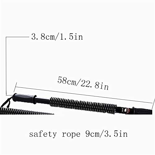 Barra de fuerza del brazo, 40 kg de carbono negro Brazo de resorte muscular Barra de agarre para ejercicio anti-flexión, para gimnasio en casa Fuerza de entrenamiento de fuerza explosiva Fitness Barra de fuerza del brazo, 40 kg de carbono negro Brazo de resorte muscular Barra de agarre para ejercicio anti-flexión, para gimnasio en casa Fuerza de entrenamiento de fuerza explosiva Fitness