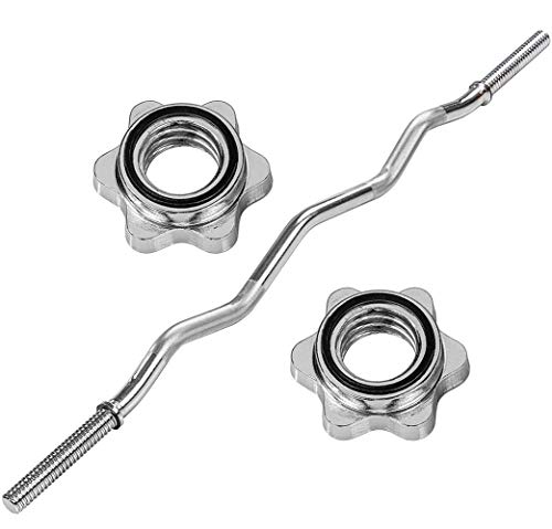Barra de Musculación de Pesas con 2 Collares,Barra de Entrenamiento para Biceps y Triceps,Diámetro de 25 mm Barra Curl Z para Entrenamiento Fitness,Peso 10 libras/12 Libras1.5M(5ft) Ø 25mm Barra de Musculación de Pesas con 2 Collares,Barra de Entrenamiento para Biceps y Triceps,Diámetro de 25 mm Barra Curl Z para Entrenamiento Fitness,Peso 10 libras/12 Libras1.5M(5ft) Ø 25mm