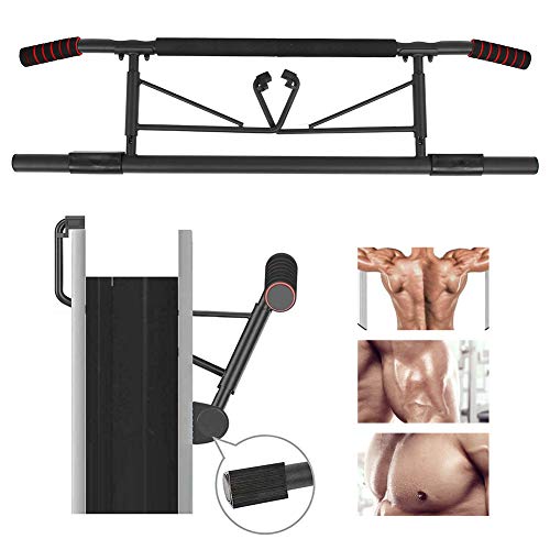 Barra de Tracción para Puerta Plegable, 100 x 26 x 34 cm, Pull Up Bar, Barra de Dominadas del Hogar sin Tornillos, Carga 150 kg