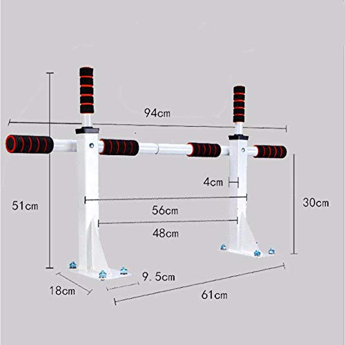 Barra Dominadas Multifuncional Pared, Barra de Tracción Cross Training Musculación Pull up Bar en Casa, Carga Maxima 200Kg,Blanco