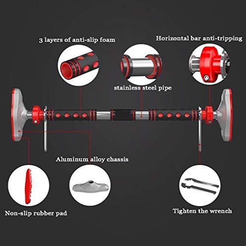 Barra Dominadas, Pull up Bar, Barras horizontales Inicio Interior Barbilla Barbilla Inicio Gimnasio Entrenamiento Deporte Fitness Equipos for el hogar (Color : 70-96cm)