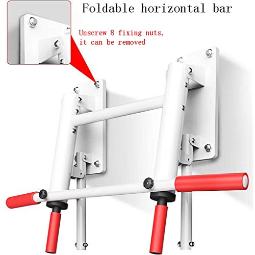 Barra dominadas pull up bar Palanca Pull-up plegable Barra horizontal, montado en la pared de barras horizontales, de interior casero equipo de la aptitud puede bloquear sacos de arena, 500 kg de carg Barra dominadas pull up bar Palanca Pull-up plegable Barra horizontal, montado en la pared de barras horizontales, de interior casero equipo de la aptitud puede bloquear sacos de arena, 500 kg de carg