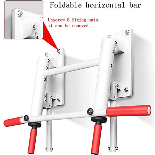 Barra dominadas pull up bar Palanca Pull-up plegable Barra horizontal, montado en la pared de barras horizontales, de interior casero equipo de la aptitud puede bloquear sacos de arena, 500 kg de carg