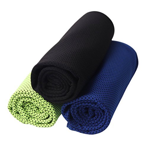 Barrageon 3 Piezas Toalla de Enfriamiento para Alivio de Calor Instantáneo,Toalla Fresca para Deportes, Gimnasio, Yoga, Camping, Bufanda Helada para Hombres, Mujeres, Jóvenes Niños Barrageon 3 Piezas Toalla de Enfriamiento para Alivio de Calor Instantáneo,Toalla Fresca para Deportes, Gimnasio, Yoga, Camping, Bufanda Helada para Hombres, Mujeres, Jóvenes Niños