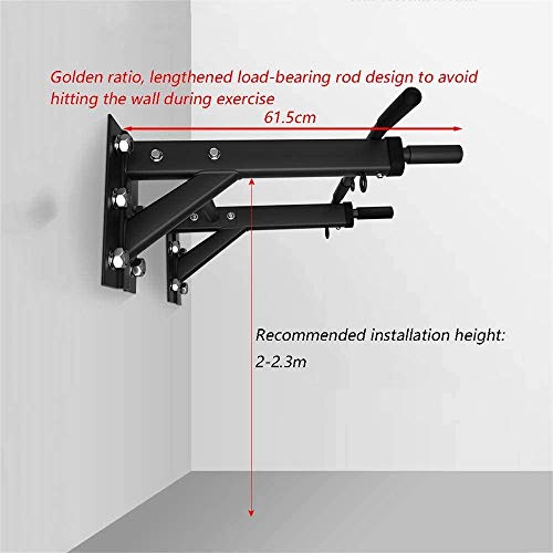 Barras de dominadas Montado En La Pared, Seguro Y Cómodo Deportes Al Aire Libre Chin-up Bar, 500 Kg De Carga Segura, Fácil De Instalar Pull-Up Bars,B