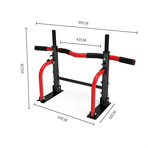 Barras Paralelas Montado en la pared del Pull-Up barras de plegado Resistencia venda del ejercicio de barra fija for de interior casero del entrenamiento Empuja Hacia Arriba el Soporte Parallette