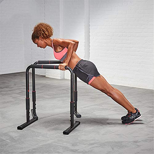 Barras paralelas para fitness portátil Training Station 100 Dip Bar Heavy Duty Dip Stand Cuerpo Presionar la barra paralela Barra de ejercicio Ecualizador