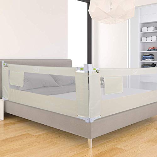 Barrera de cama,barrera de cama ajustable, rejilla de protección para cuna, rejilla para protección anticaídas para cama de madera maciza, 3/8 ficheros ajustable Talla:180cm / 8 Dateien Barrera de cama,barrera de cama ajustable, rejilla de protección para cuna, rejilla para protección anticaídas para cama de madera maciza, 3/8 ficheros ajustable Talla:180cm / 8 Dateien