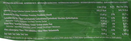 Barrita Energética 100% natural - Alta en proteínas - Manzana Vegana (55g) - Pack Ahorro de 15 Barritas