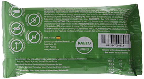 Barrita Energética 100% natural - Alta en proteínas - Manzana Vegana (55g) - Pack Ahorro de 15 Barritas Barrita Energética 100% natural - Alta en proteínas - Manzana Vegana (55g) - Pack Ahorro de 15 Barritas