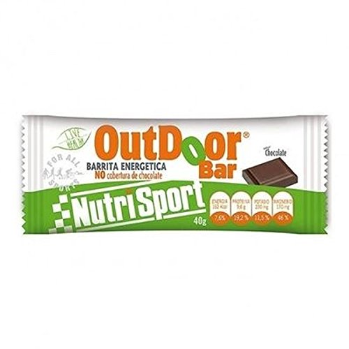 Barrita Energética Outdoor Chocolate 20 unidades de Nutrisport Barrita Energética Outdoor Chocolate 20 unidades de Nutrisport