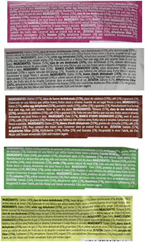 Barritas Energéticas Paleo 100% naturales - Altas en Proteína - Pack Ahorro 5 Sabores (15x55g) Barritas Energéticas Paleo 100% naturales - Altas en Proteína - Pack Ahorro 5 Sabores (15x55g)