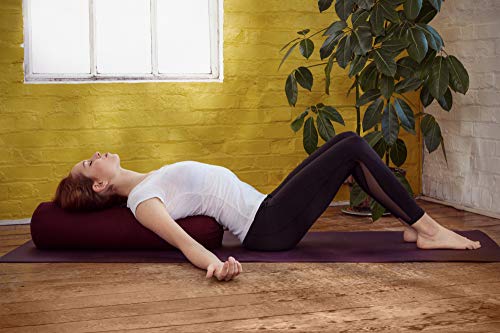 basaho Bolster Yoga | Algodón Orgánico (Certificación Gots) | Cáscara de Trigo Sarraceno | Funda Extraíble Lavable (Azul Medianoche) basaho Bolster Yoga | Algodón Orgánico (Certificación Gots) | Cáscara de Trigo Sarraceno | Funda Extraíble Lavable (Azul Medianoche)
