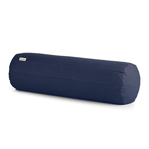 basaho Bolster Yoga | Algodón Orgánico (Certificación Gots) | Cáscara de Trigo Sarraceno | Funda Extraíble Lavable (Azul Medianoche) basaho Bolster Yoga | Algodón Orgánico (Certificación Gots) | Cáscara de Trigo Sarraceno | Funda Extraíble Lavable (Azul Medianoche)