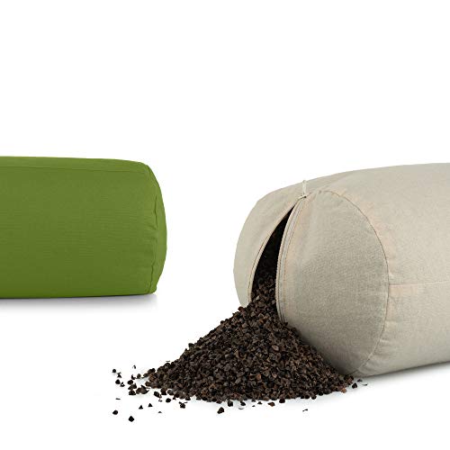 basaho Bolster Yoga | Algodón Orgánico (Certificación Gots) | Cáscara de Trigo Sarraceno | Funda Extraíble Lavable (Azul Medianoche) basaho Bolster Yoga | Algodón Orgánico (Certificación Gots) | Cáscara de Trigo Sarraceno | Funda Extraíble Lavable (Azul Medianoche)