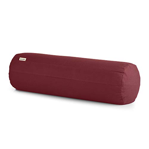 basaho Bolster Yoga | Algodón Orgánico (Certificación Gots) | Cáscara de Trigo Sarraceno | Funda Extraíble Lavable (Borgoña Tibetano) basaho Bolster Yoga | Algodón Orgánico (Certificación Gots) | Cáscara de Trigo Sarraceno | Funda Extraíble Lavable (Borgoña Tibetano)