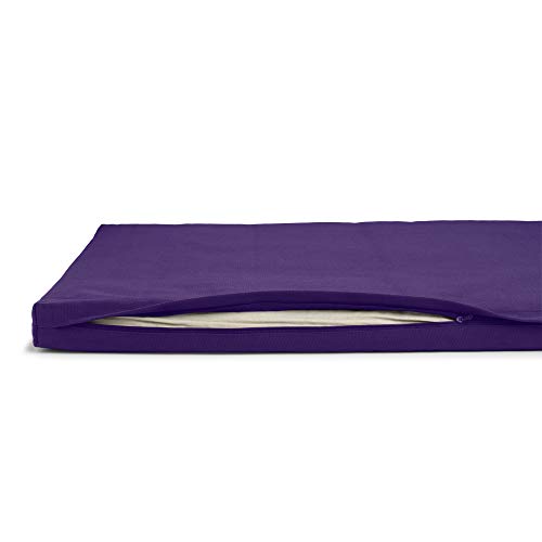 basaho Zabuton Estera de Meditación | Algodón Orgánico (Certificación Gots) | Relleno de Fibra de Lana Reciclada | Colchoneta de Meditación (Morado Intenso) basaho Zabuton Estera de Meditación | Algodón Orgánico (Certificación Gots) | Relleno de Fibra de Lana Reciclada | Colchoneta de Meditación (Morado Intenso)