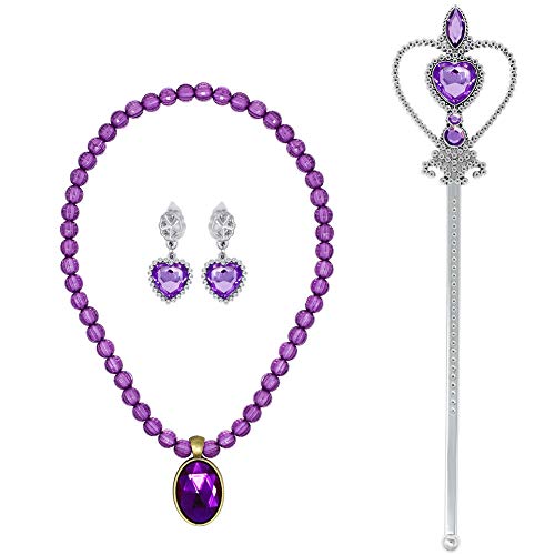 Bascolor Princesa Rapunzel Sofia Disfraz Accesorios Rapunzel Peluca Collar Corona Guantes Pendiente Varita MÔgica para niñas Princesa Joyas Cosplay Princesa Disfraz ⦠(con Trenza) Bascolor Princesa Rapunzel Sofia Disfraz Accesorios Rapunzel Peluca Collar Corona Guantes Pendiente Varita MÔgica para niñas Princesa Joyas Cosplay Princesa Disfraz ⦠(con Trenza)