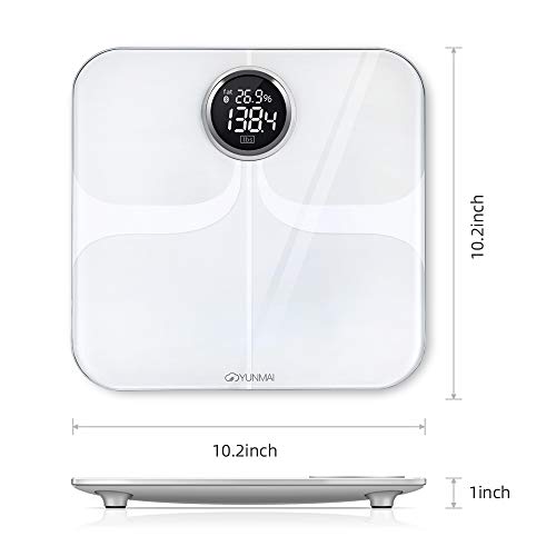Báscula de Grasa Corporal y Muscular, YUNMAI Premium Báscula de Baño Digital e Inteligente de Precisión Bluetooth 4.0 App iOS y Android 10 Datos Corporales, Compatible con Apple Health, Google Fit Báscula de Grasa Corporal y Muscular, YUNMAI Premium Báscula de Baño Digital e Inteligente de Precisión Bluetooth 4.0 App iOS y Android 10 Datos Corporales, Compatible con Apple Health, Google Fit