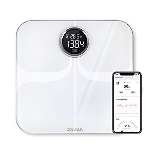 Báscula de Grasa Corporal y Muscular, YUNMAI Premium Báscula de Baño Digital e Inteligente de Precisión Bluetooth 4.0 App iOS y Android 10 Datos Corporales, Compatible con Apple Health, Google Fit Báscula de Grasa Corporal y Muscular, YUNMAI Premium Báscula de Baño Digital e Inteligente de Precisión Bluetooth 4.0 App iOS y Android 10 Datos Corporales, Compatible con Apple Health, Google Fit