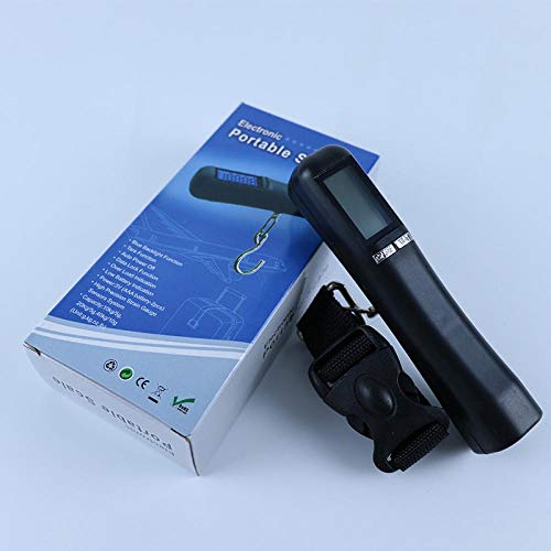 Báscula de pesaje con báscula de equipaje balanza de barra portátil electrónica báscula-50 kg / 10 g Báscula de pesaje con báscula de equipaje balanza de barra portátil electrónica báscula-50 kg / 10 g