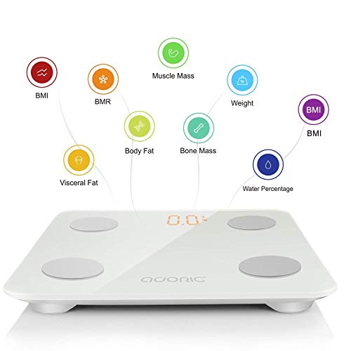 Báscula Grasa Corporal Báscula de Baño Bluetooth Analizar Más de 8 Funciones, Monitores de Composición Corporal Andriod Arriba 5.0y iOS (Blanco) Báscula Grasa Corporal Báscula de Baño Bluetooth Analizar Más de 8 Funciones, Monitores de Composición Corporal Andriod Arriba 5.0y iOS (Blanco)
