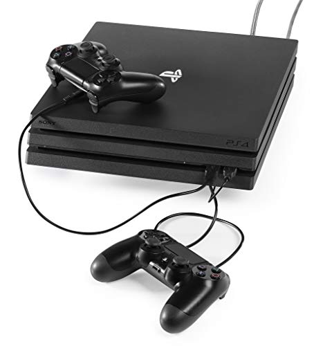 Base ventilación Consolas PlayStation y Xbox - Soporte Horizontal con Doble Ventilador para PS4, Slim y Pro, PS3, Xbox One X, Xbox One S, Xbox 360 - Incluye Cable de Carga para Mandos - Negro Base ventilación Consolas PlayStation y Xbox - Soporte Horizontal con Doble Ventilador para PS4, Slim y Pro, PS3, Xbox One X, Xbox One S, Xbox 360 - Incluye Cable de Carga para Mandos - Negro