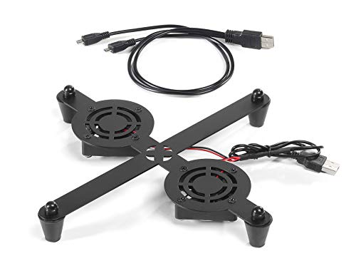Base ventilación Consolas PlayStation y Xbox - Soporte Horizontal con Doble Ventilador para PS4, Slim y Pro, PS3, Xbox One X, Xbox One S, Xbox 360 - Incluye Cable de Carga para Mandos - Negro Base ventilación Consolas PlayStation y Xbox - Soporte Horizontal con Doble Ventilador para PS4, Slim y Pro, PS3, Xbox One X, Xbox One S, Xbox 360 - Incluye Cable de Carga para Mandos - Negro