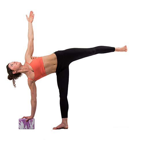 Base yoga Bloque de Yoga - Fuerte/Sólido/Ligero Espuma de Eva Soporte Bloque (Negro)