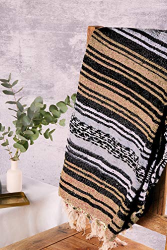 Base yoga Manta de yoga falsa estilo mexicano – manta de meditación/relajación/estudio de yoga / boho Throw (Natural) Base yoga Manta de yoga falsa estilo mexicano – manta de meditación/relajación/estudio de yoga / boho Throw (Natural)