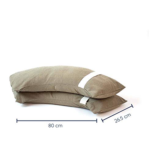 Baser - Saco Curvado de Arena, rellenable, para Exteriores | Peso para sombrillas, topes de Puerta, Camas elásticas, parasoles excéntricos | Alternativa a Las Bases con Peso (Gris Pardo, 2x20kg) Baser - Saco Curvado de Arena, rellenable, para Exteriores | Peso para sombrillas, topes de Puerta, Camas elásticas, parasoles excéntricos | Alternativa a Las Bases con Peso (Gris Pardo, 2x20kg)