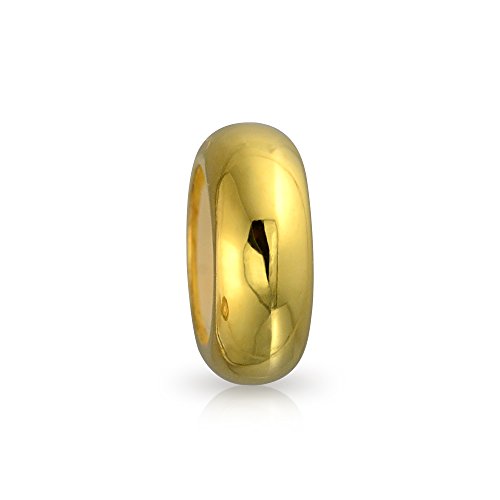 Basico Sencilla Placa De Oro 14K Plata Cordón Tope Separador Abalorios para Mujer Centro De Goma Encaja Pulsera Europea Basico Sencilla Placa De Oro 14K Plata Cordón Tope Separador Abalorios para Mujer Centro De Goma Encaja Pulsera Europea