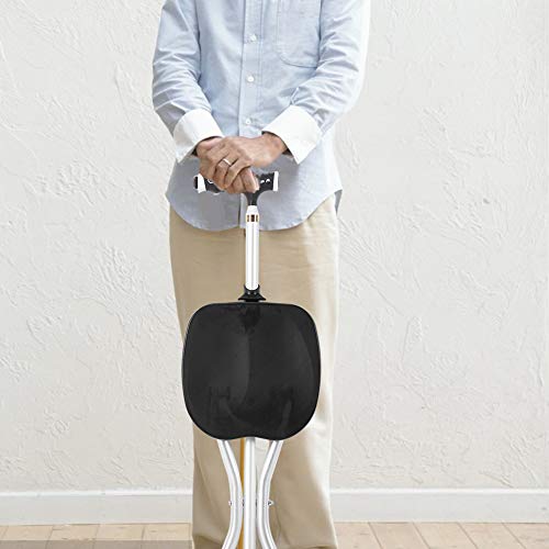 Bastón plegable, bastón Silla Combo Trípode Taburete Bastón plegable con asiento Bastón ajustable para ancianos con luz LED para ancianos Bastón plegable, bastón Silla Combo Trípode Taburete Bastón plegable con asiento Bastón ajustable para ancianos con luz LED para ancianos