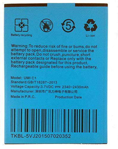 Bateria Compatible con UMI C1 | Capacidad 2430mAh | Bateria Compatible con UMI C1 | Capacidad 2430mAh |