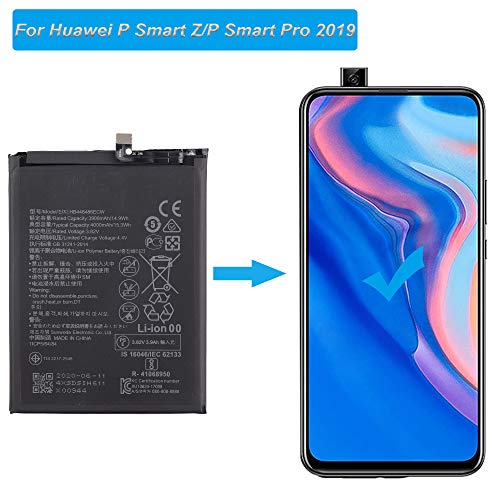 Batería de repuesto HB446486ECW compatible con Huawei P Smart Z P Smart Pro 2019 STK-L21 con herramientas. Batería de repuesto HB446486ECW compatible con Huawei P Smart Z P Smart Pro 2019 STK-L21 con herramientas.