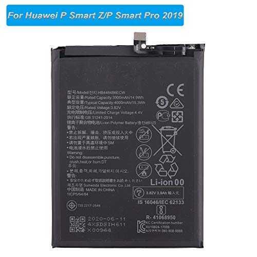 Batería de repuesto HB446486ECW compatible con Huawei P Smart Z P Smart Pro 2019 STK-L21 con herramientas. Batería de repuesto HB446486ECW compatible con Huawei P Smart Z P Smart Pro 2019 STK-L21 con herramientas.