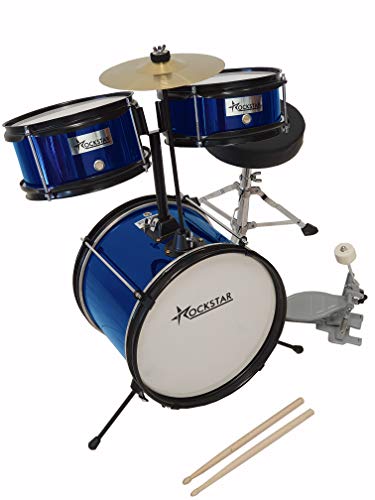 Bateria Infantil para niños Rockstar GC1043BL azul metalizado