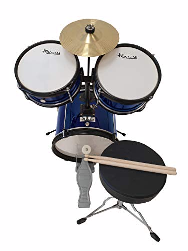 Bateria Infantil para niños Rockstar GC1043BL azul metalizado