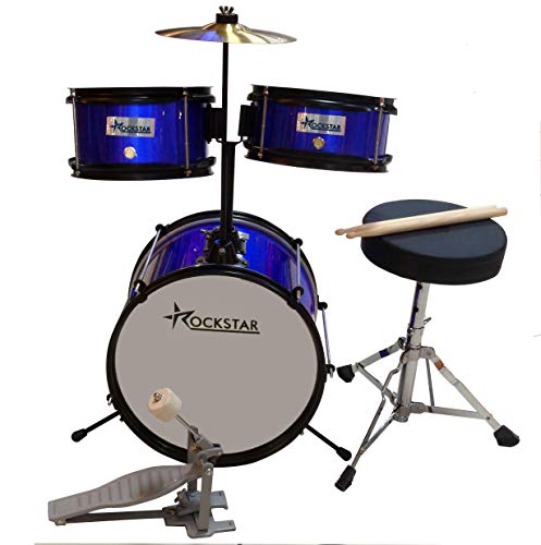 Bateria Infantil para niños Rockstar GC1043BL azul metalizado