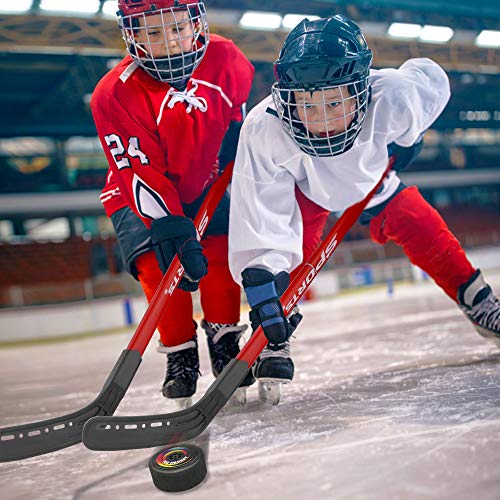 Baztoy Juguete de Hockey Flotante,Pelota de Hockey AéREO Juguetes para Niños 3 4 5 6 7 8 9 10 11 12 Años, Juego Hockey con 2 Porterias y 2 Palos de Hockey, para Regalos Navidad Cumpleaños Juegos